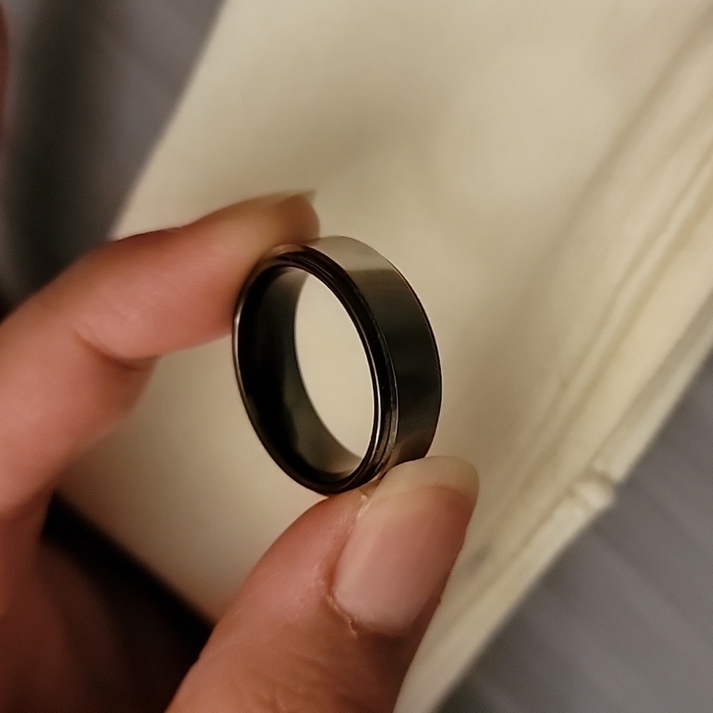 Titanium And Silver Ring - image 4